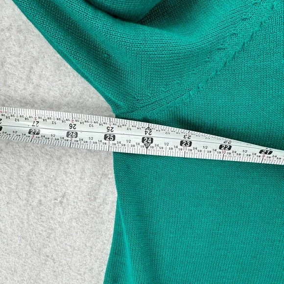 Ulla Popken Full Zip Cardigan Sweater Womens Size 16/18 Teal Green NICE - Picture 9 of 11